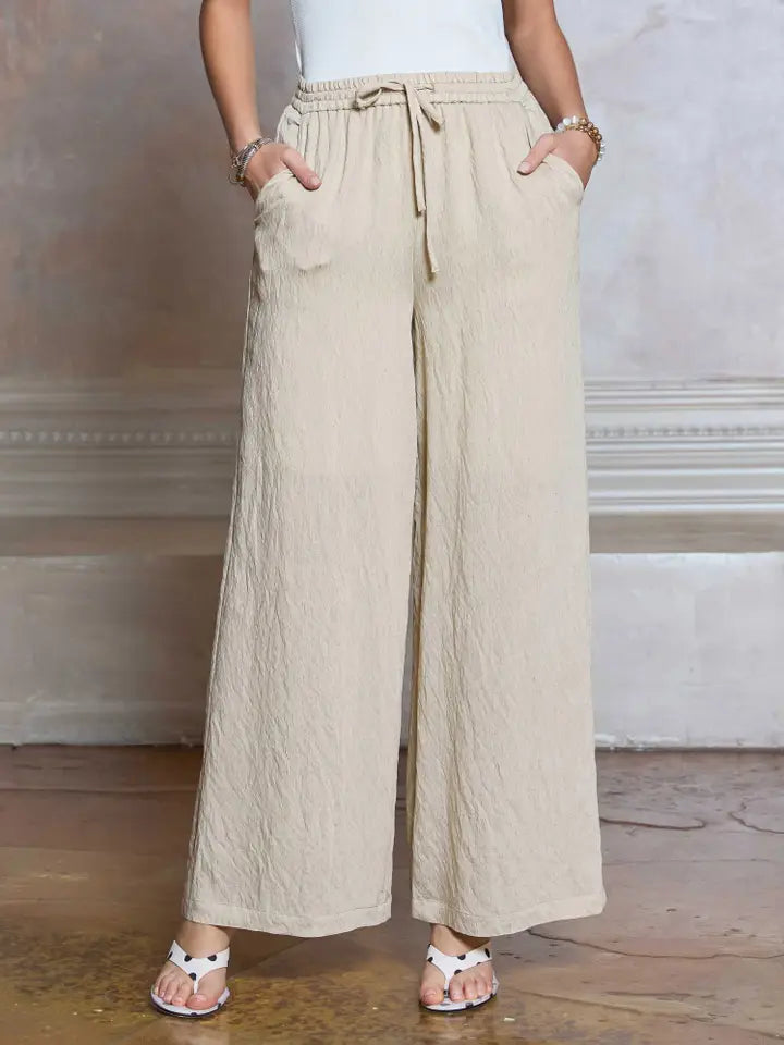Brynn Textured Drawstring Pants