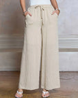 Brynn Textured Drawstring Pants