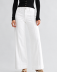 Penny Pintuck Wide Leg Denim