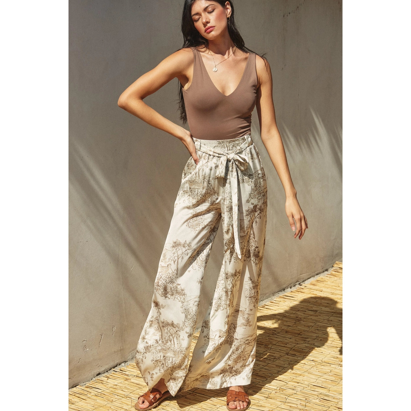 Lenora Satin Wide Leg Pants