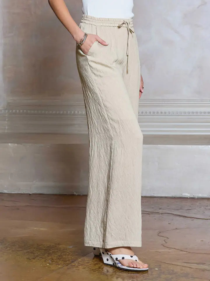 Brynn Textured Drawstring Pants