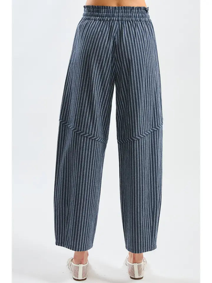 Ayla Pinstripe Drawstring Pants