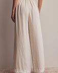Esme Embroidered Wide-Leg Pant