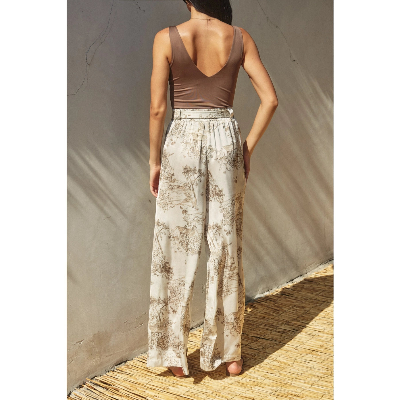 Lenora Satin Wide Leg Pants
