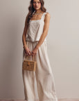 Esme Embroidered Wide-Leg Pant