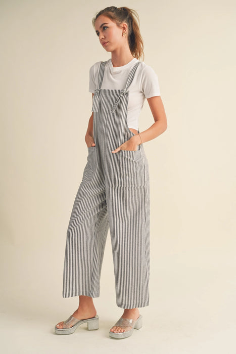 Phoebe Linen Stripe Jumpsuit