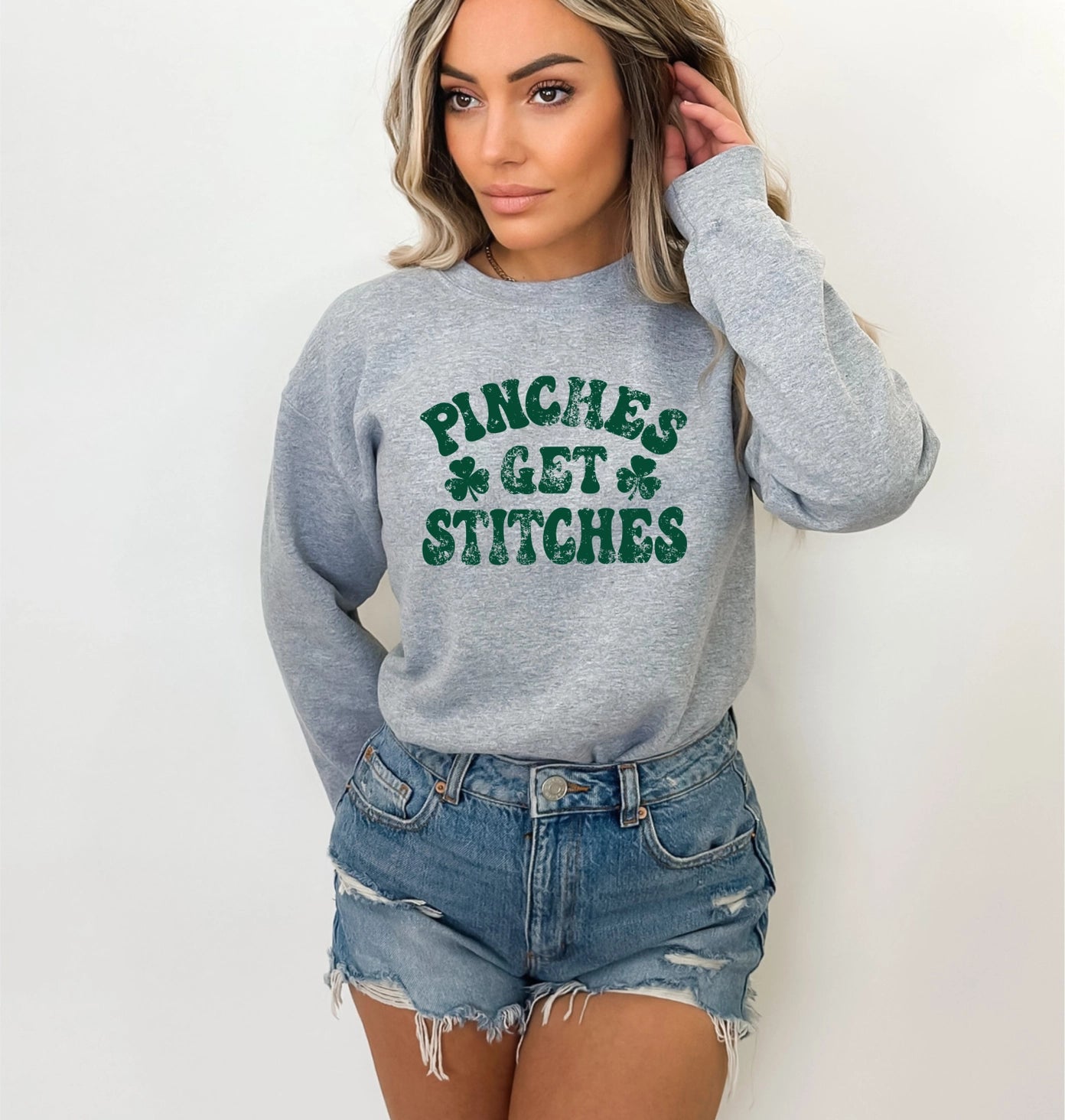 &quot;Pinches Get Stitches&quot; Crewneck