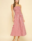 Gianna Stripe Tube Maxi Dress