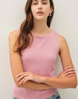 Veronica Soft Boatneck Sweater Tank