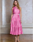 Harper Pleated Sleeveless Maxi Dress