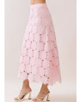 Francesca Floral Lace Midi Skirt