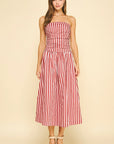 Gianna Stripe Tube Maxi Dress