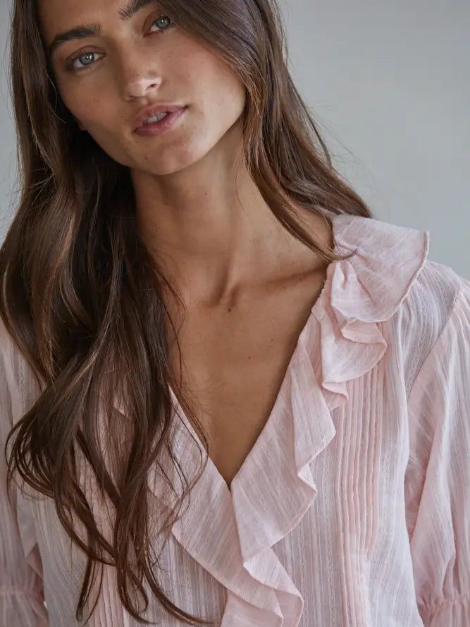 Vanessa Woven Short Sleeve Top