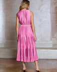 Harper Pleated Sleeveless Maxi Dress