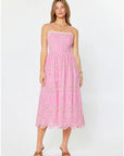 Emily Eyelet Cami Midi Dress