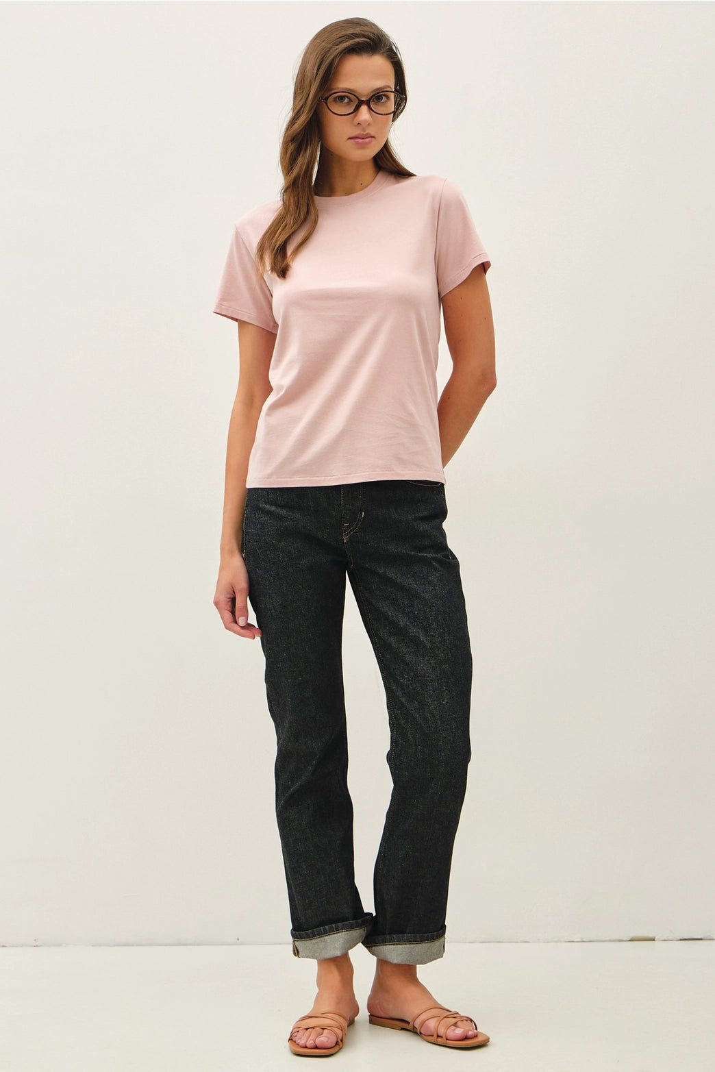 Caroline Cotton Crewneck T-Shirt