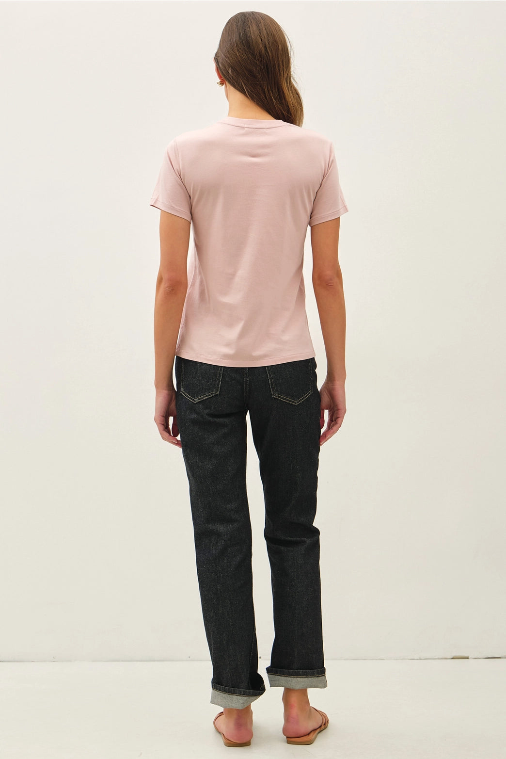 Caroline Cotton Crewneck T-Shirt