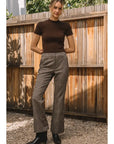 Plaid Full Length Pants
