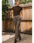 Plaid Full Length Pants