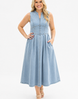 Soren Sleeveless Denim Dress