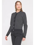 Polkadot Pearl Buttons Cardigan