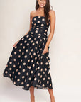 Darla Polka Dot Woven Midi Dress