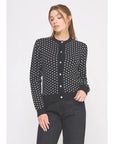 Polkadot Pearl Buttons Cardigan