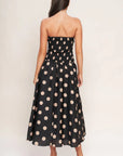 Darla Polka Dot Woven Midi Dress