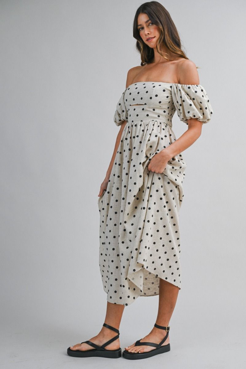 Patricia Polka Dot Midi Dress