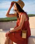 Porto Raffia Phone Bag