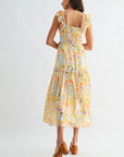 Ramona Ruffle Strap Midi Dress
