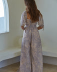 Rebecca Square Neck Wide Leg Jumpsuit