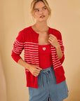 Nora Striped Cardigan