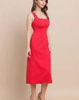 Sara Scalloped Midi Dress