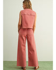 Ruby Red Gingham Denim