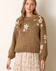 Reese Floral Knit Sweater - Plus Size