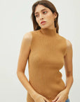 Sleeveless Ribbed Sweater