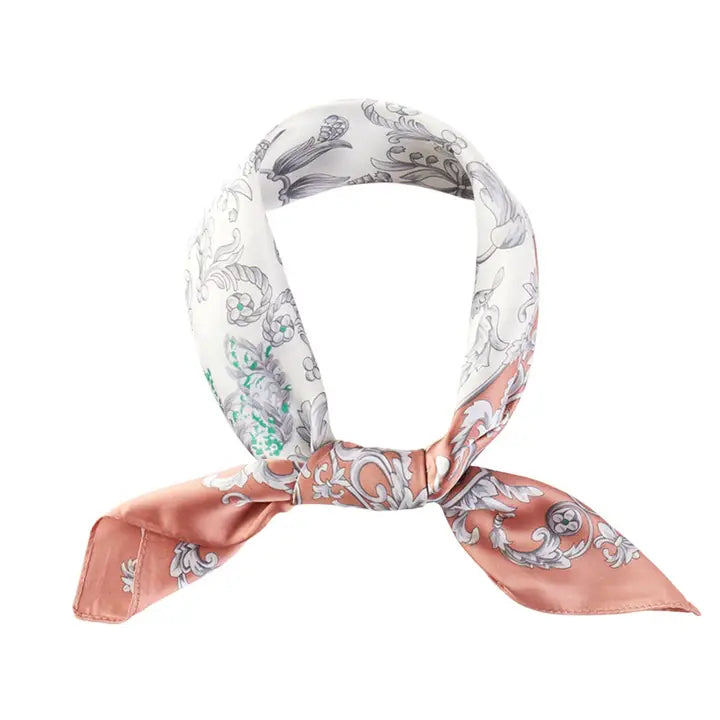 Vivienne Floral Square Satin Scarf