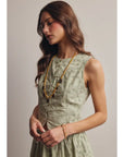 Elara Eyelet Sleeveless Top