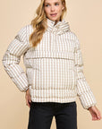 Savannah Gingham Puffer