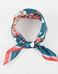 Hallie Spring Bouquet Square Satin Scarf