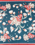 Hallie Spring Bouquet Square Satin Scarf