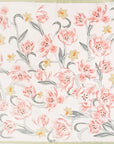 Lulu Floral Pattern Square Satin Scarf