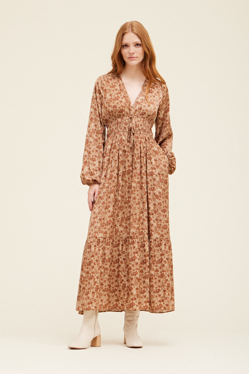 Tara Floral Print Maxi Dress