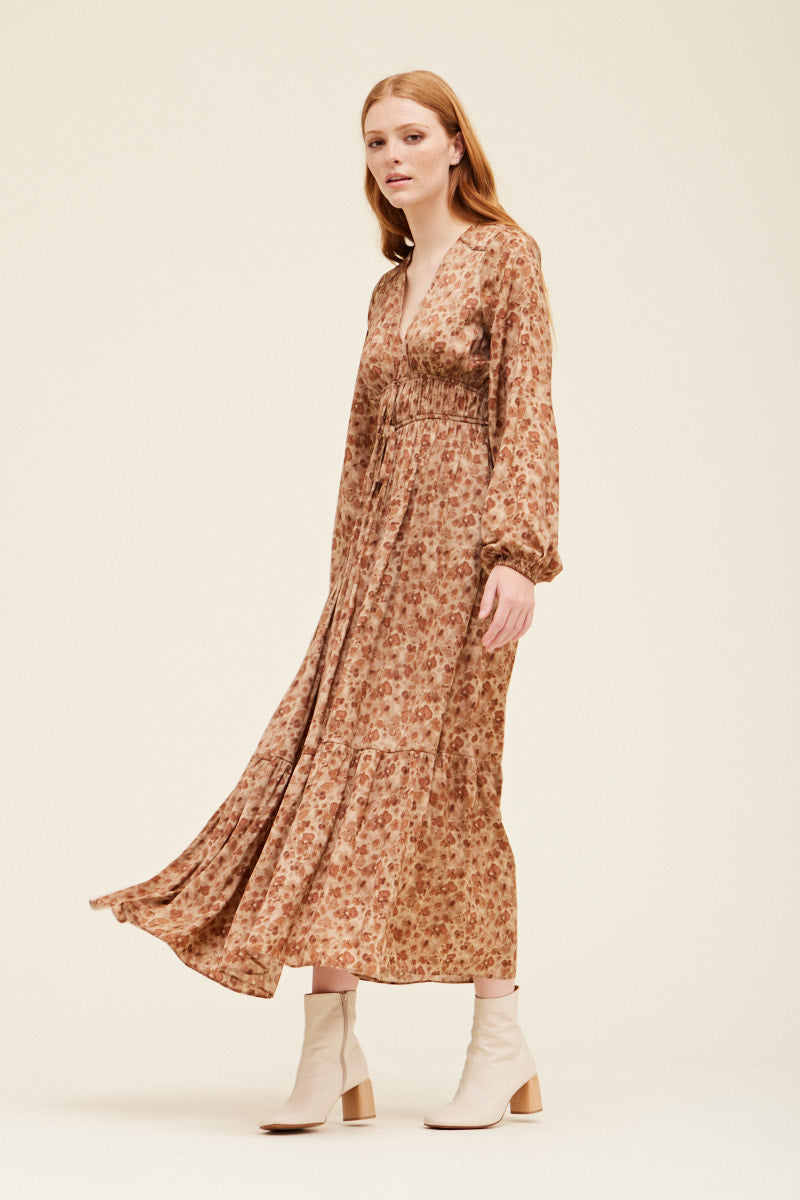 Tara Floral Print Maxi Dress