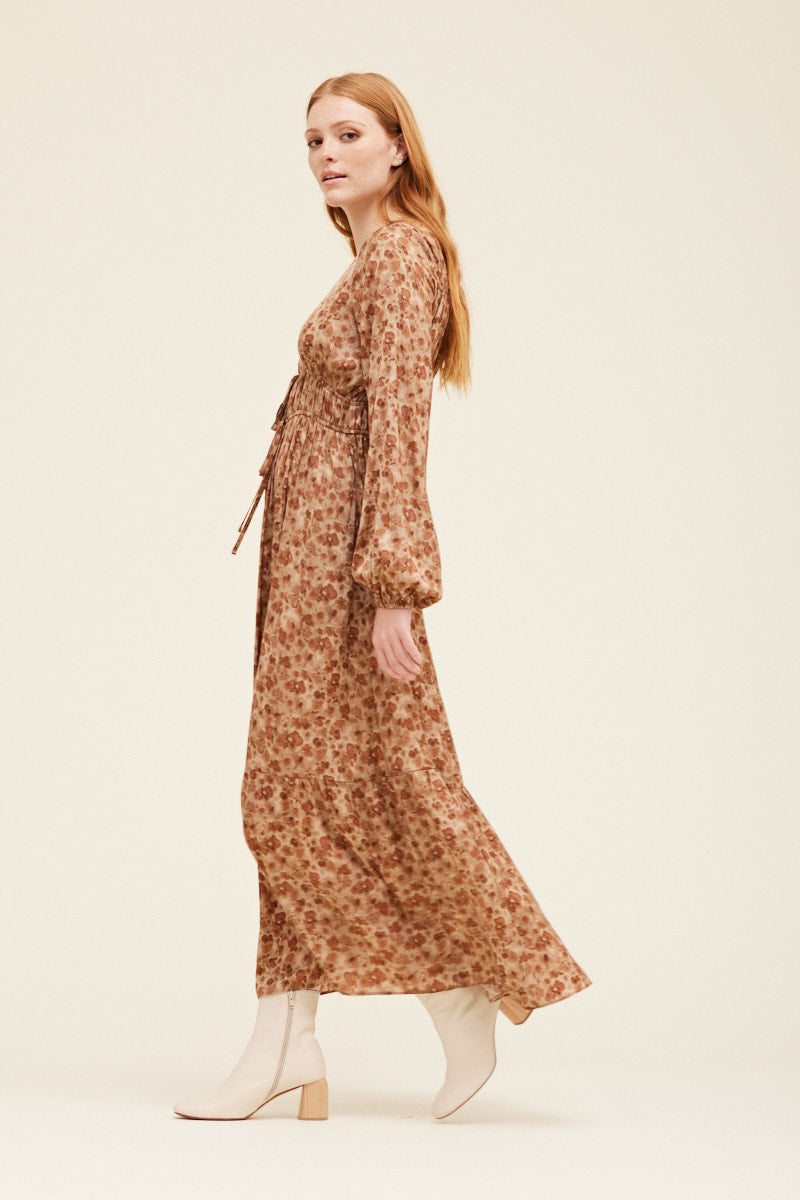 Tara Floral Print Maxi Dress