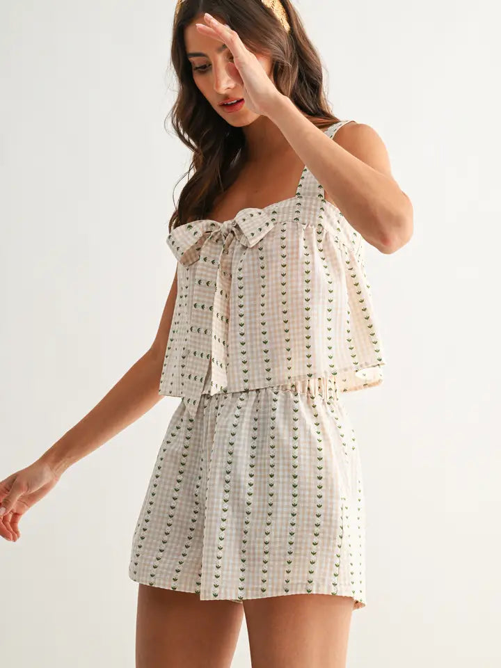 Joanie Tie-Front Top