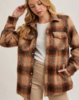 Bri Flannel Button Down Shacket