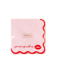 Galentine's 'Sip with Us" napkins