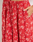 Florence Floral Tiered Maxi Skirt